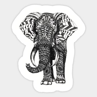 zentangled elephant Sticker